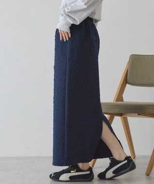 AMERICAN HOLIC フクレジャガードタイトスカート Dark Navy