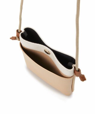 TOPKAPI 【Breath TOPKAPI】RIPPLE リプル スリム サコッシュ スマホショルダー ライトベージュ