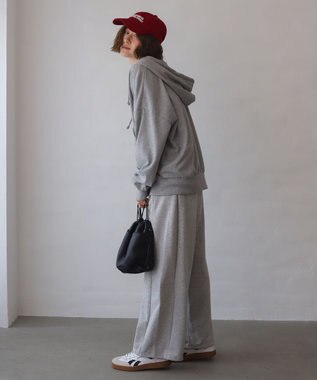 WEGO 【ユニセックス着用ITEM/MLサイズ展開】コンパクトフィットダブルZIPパーカー 杢グレー