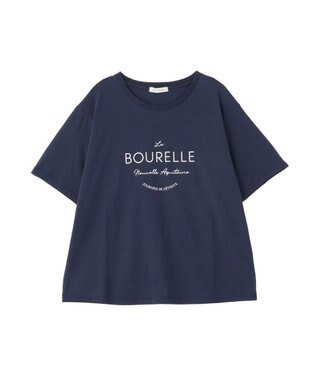 Green Parks アソート柄ロゴＴシャツ Navy