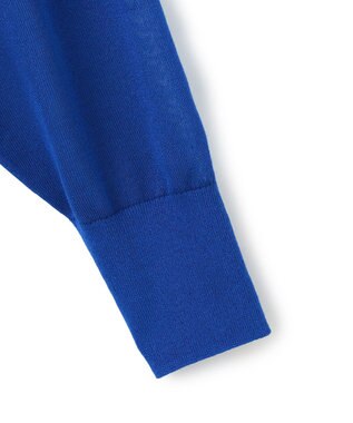 23区 L 【先行予約】シャイニーシアー フロントオープン カーディガン ブルー系