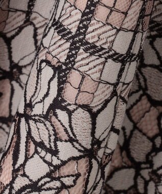 ANY SIS 【洗える】フラワーレースチェックパネル スカート アイボリー系