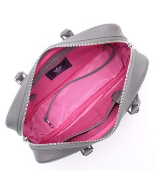 A.D.M.J. 牛革 ボストンバッグ 28cm※SILVER金具 SUNAIRO