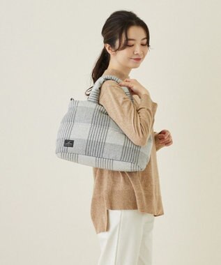 ROOTOTE 1472【温活＆軽量】LT.フェザールー.デリ.マテリアル-A 04：チェックグレー