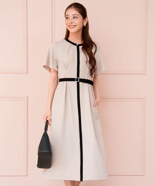 ANY SIS L バイカラー ワンピース