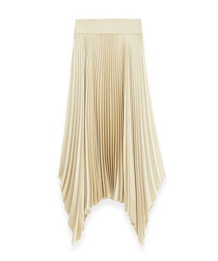 JOSEPH ニットウィーブプリッセ　プリーツスカート Oat