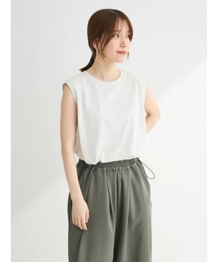 Green Parks 汗染み防止ノースリーブプルオーバー Light Gray Mixture