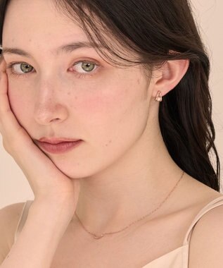 Phoebe 〈痛くないシリーズ/金属アレルギー対応〉ドロップパールライトフィットイヤリング シャンパンゴールド