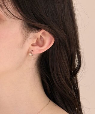 Phoebe 〈痛くないシリーズ/金属アレルギー対応〉ドロップパールライトフィットイヤリング シャンパンゴールド