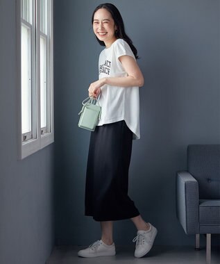 ANY 【接触冷感/UVケア】ノースリーブロゴTシャツ オフ