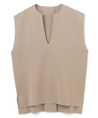 UNFILO フォルムニットジレ カーキ