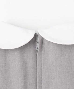 ANY KIDS 【2点セット】ノーカラー ボレロジャケット+襟付き ワンピース グレー