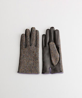 ORuKuBET Harris Tweed グローブ(WOMEN)【日本製・保湿成分/スクワラン加工・ 抗菌機能・タッチパネル対応】