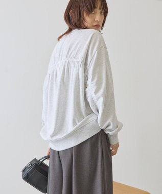 AMERICAN HOLIC バックギャザー裏毛スウェット Light Gray Mixture