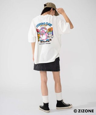 WEGO 【ユニセックス着用ITEM】別注ZIZONEグラフィックT（SS） ホワイト