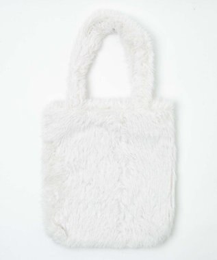 WEGO ラメファートート ホワイト