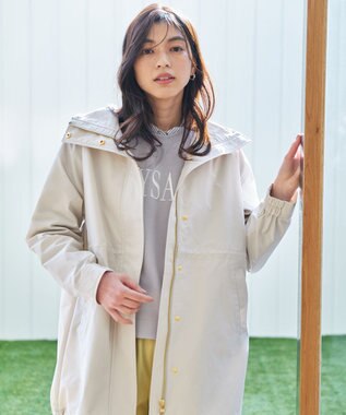 ANY 【手洗い可/撥水】ドロストコート エクリュ