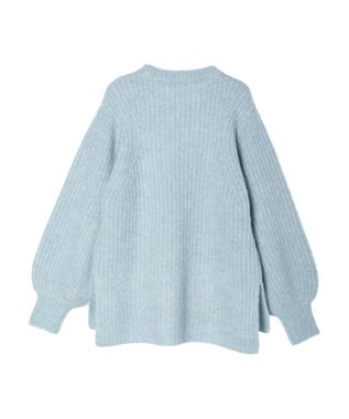 earth music&ecology フワフワＭＩＸヤーンチュニック Light Blue