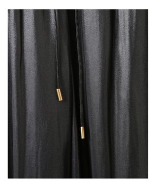 YECCA VECCA グロッシーコーティングサテンパンツ Black