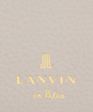 LANVIN en Bleu リュバン コンパクト二つ折り財布 ベージュ