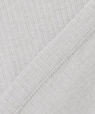 ANY L ウール混リブタートルネックカットソー グレー