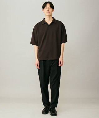 UNFILO MENS さらさらドライ クリーンポロ ブラウン