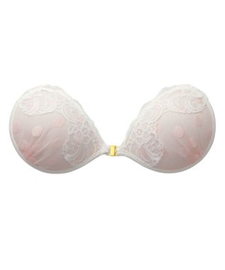 BRADELIS New York 【NuBra / ナチュラルタイプ】ヌーブラ・エアーライト ドットレース ホワイト
