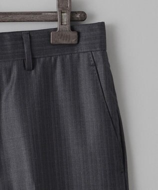 GOTAIRIKU シワになりにくい【御幸毛織/みゆきけおり】Superio160 スーツ_グレーストライプ グレー系1