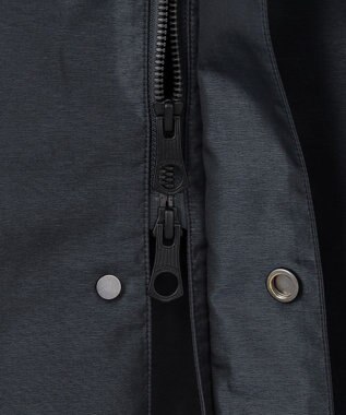 GOTAIRIKU ダウンライナー装着可【仕事で着用可】メランジシャンブレー スプリングブルゾン(25年モデル) ダルブルー系