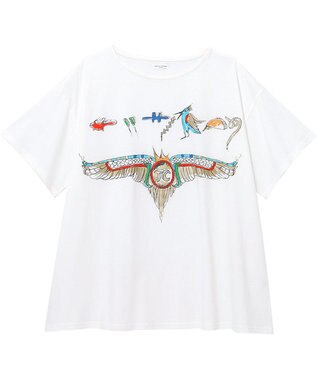 tsumori chisato SLEEP ツモリチサト トップス 4分袖 半袖 ルームウェア レディース UTT168 /ワコール アイボリー