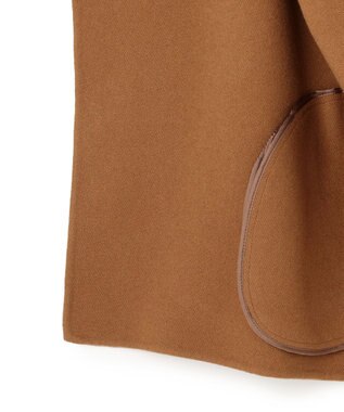 BEIGE， 【andGIRL 秋号掲載】LEMOORE / ウールリバースタンドカラーショートコート Caramel