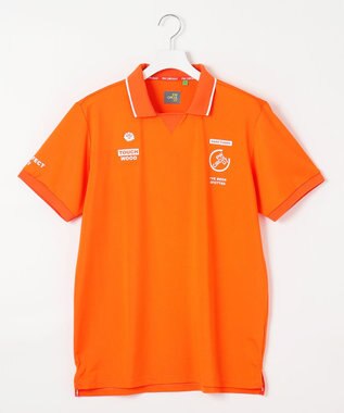 PW CIRCULUS 【MEN】【ストレッチ / UVケア】ガゼット カノコ ポロシャツ オレンジ系