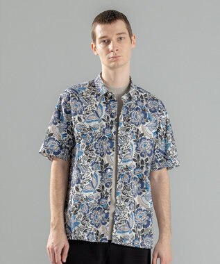 JOSEPH HOMME 新柄【洗える】メキシカントロピカルプリント　半袖レギュラーカラーシャツ ホワイト系5