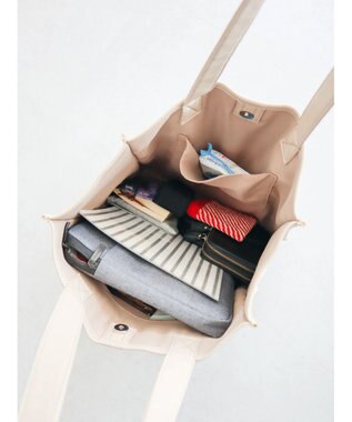 CRAFT STANDARD BOUTIQUE フェイクレザースクエアトート Gray Beige