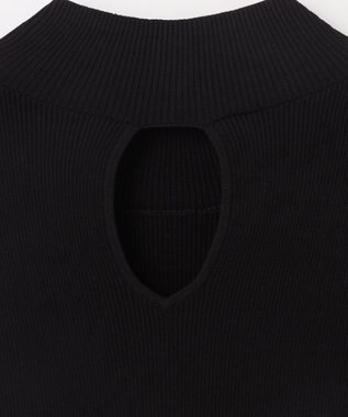 GRACE CONTINENTAL リブニットトップ ブラック