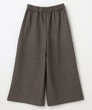 ANY 【洗濯機可/ウエストゴム】ライトツイードワイドパンツ モカ