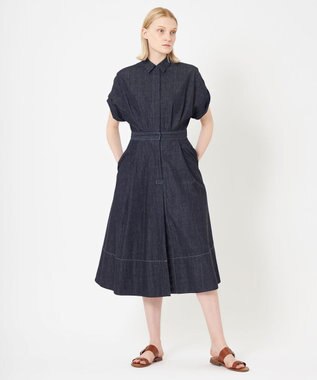 BEIGE， 【WEB限定】FLUORINE / フレアワンピース Indigo