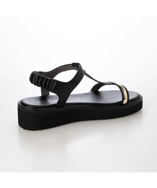 MODE ET JACOMO <MODE ET JACOMO>柔らか厚底ストラップサンダル ブラック