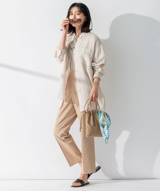 23区 【CLASSY.6月号掲載】ADDCULUMN フェイクレザー ショルダーバッグ ベージュ系