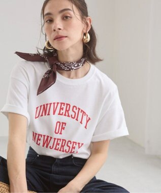 WEGO 【ANGIE VINTAGE】カレッジロゴプリントTee