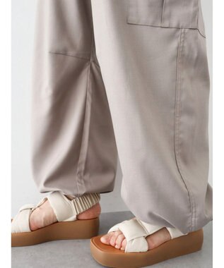 Green Parks ドロストカーゴパンツ Beige