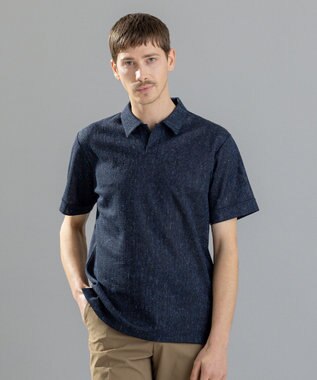 JOSEPH HOMME  リネンドビージャージー　スキッパー ネイビー系