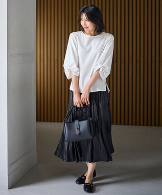 ANY L 【洗濯機可】シルケットスムースタックスリーブプルオーバー オフ