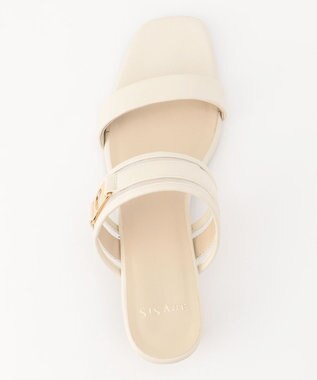 ANY SIS 【23.0~24.0cm】シアーメタルバックルヒール サンダル オフ