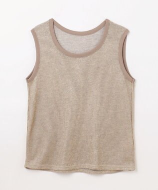 GRACE CONTINENTAL ラメカットトップ ゴールド