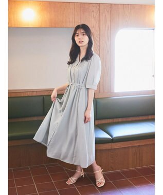 earth music&ecology タックフレアワンピース Mint