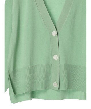 Green Parks 洗える　ショート丈カーディガン Green