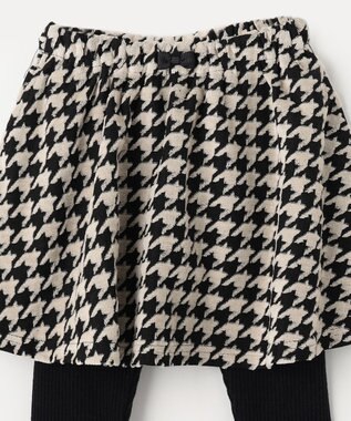 ANY KIDS 千鳥格子柄スカッツ ブラック