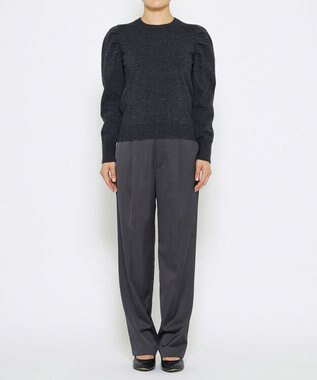 uncrave 【洗える】サテン ドロストパンツ（uncrave STANDARD） スレート