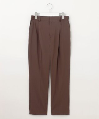 自由区 【カタログ掲載・セットアップ対応・接触冷感・UVケア・洗える】ファンクショナルクロステーパード パンツ ブラウン